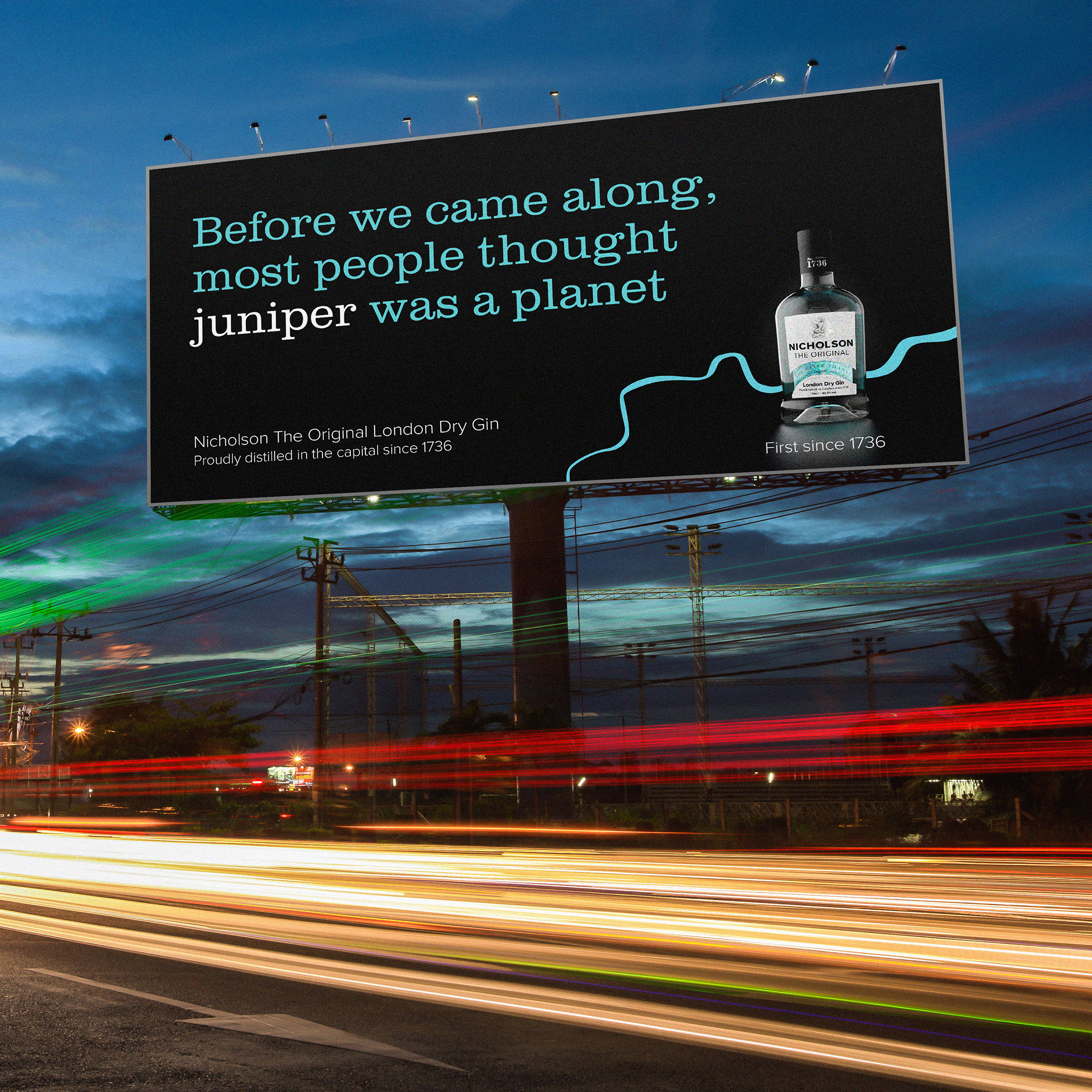 billboard blank for outdoor advertising poster or blank billboard at night time for advertisement. street light
